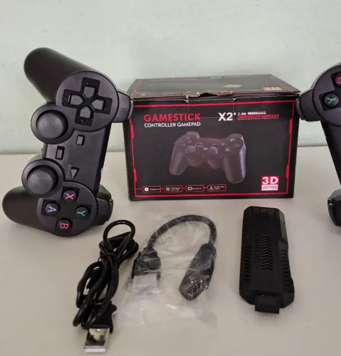 Game stick com Controle Wireless para PS3 e PC - 2.4G - 3D Games