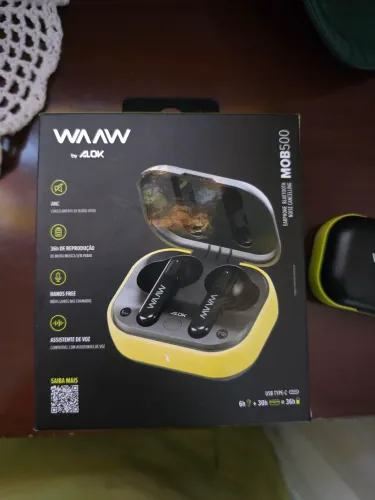 Fone de Ouvido Bluetooth Waaw By Alok 500