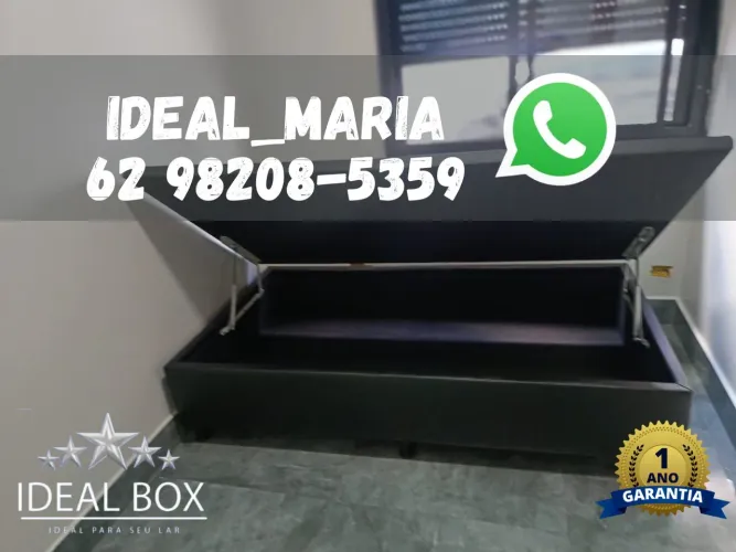  Box Baú Solteiro 88*188, Super Reforçado