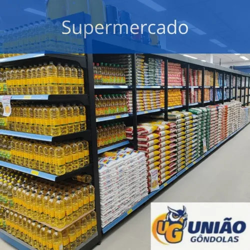 Gôndolas para supermercado, ferragista,atacadista , utilidades drogarias- União Gôndolas