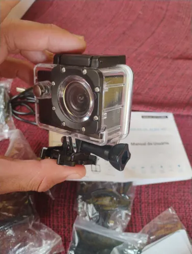 Câmera de ação hd d`agua