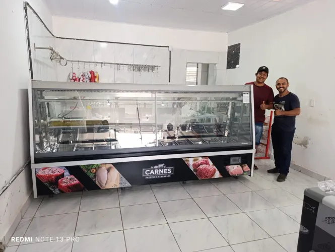 BALCÃO DE AÇOUGUE 3 METROS LINHA TURINO GELOPAR