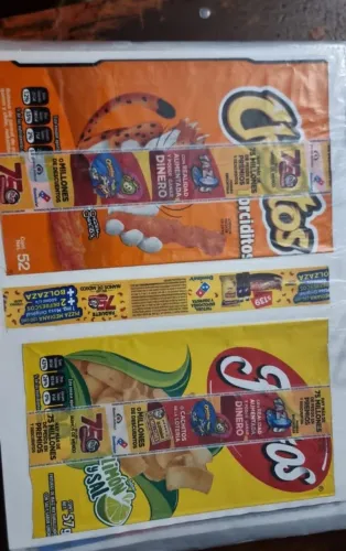 Lote Embalagens e Tarjas Sabritas