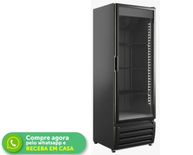Freezer Vertical Braslar 500 Litros Porta de Vidro Preto 127/220v