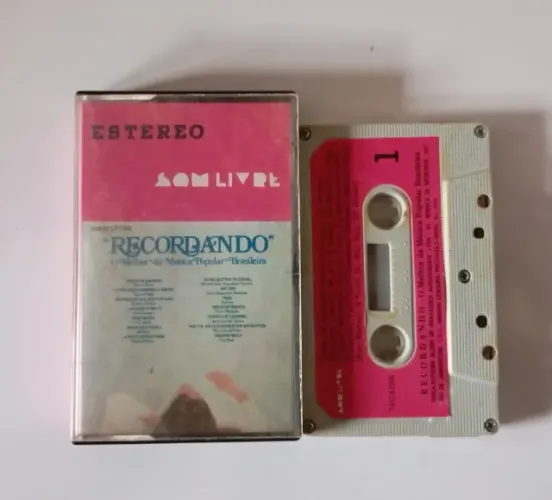 Fita Cassete K7 Recordando O Melhor Da Música Popular Brasileira
