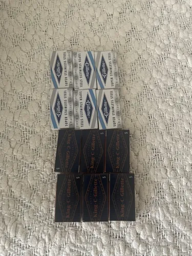 Lâminas de barbear Gillette e King C. Gillette