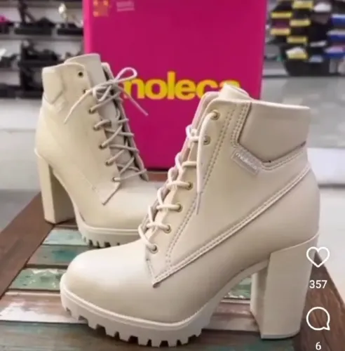 Bota Feminina Moleca Salto Alto