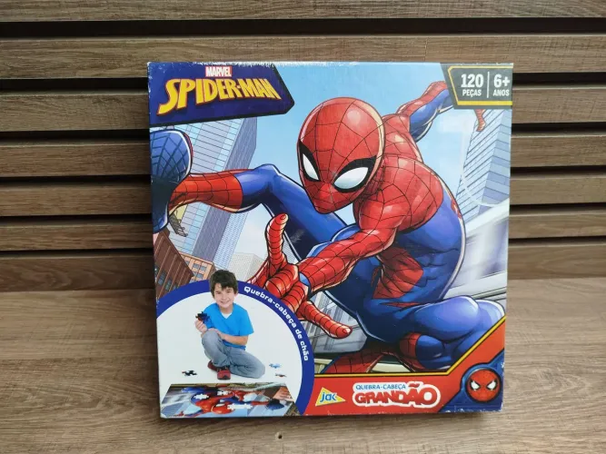 Quebra Cabeça Grandão SpiderMan Marvel 120 peças 