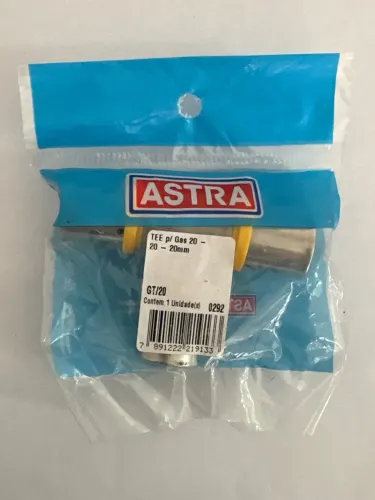 Tee para Gás Marca Astra 20mm