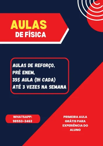 Aulas de física 30$