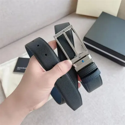 CINTO MONTBLANC DE COURO REVERSÍVEL ORIGINAL 