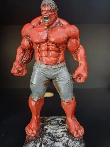 Hulk Vermelho - Figura de Ação Resina Estátua 20cm