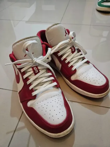 Tênis Nike Air Jordan 1 Low Gym Red - Tamanho 43 - Original, 8/10