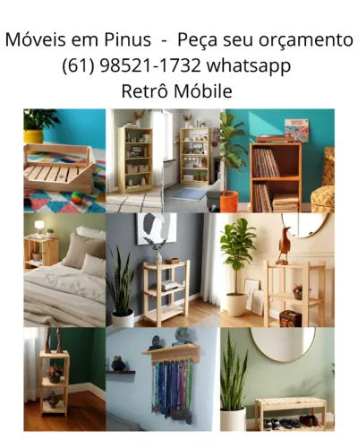 Móveis em pinus sob medida