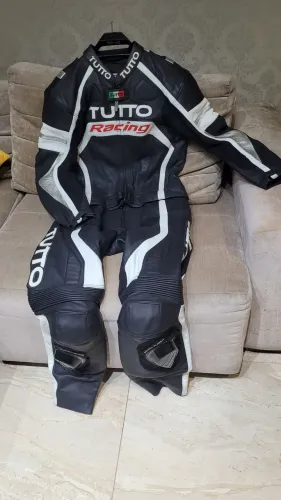 Macacão de Couro Tutto Racing 2 peças 