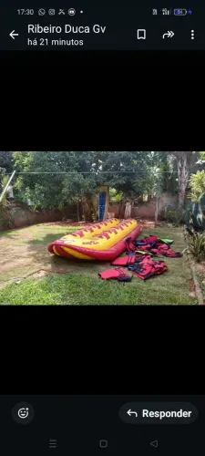 Banana bolt inflável zefir 12 lugares semi novo 