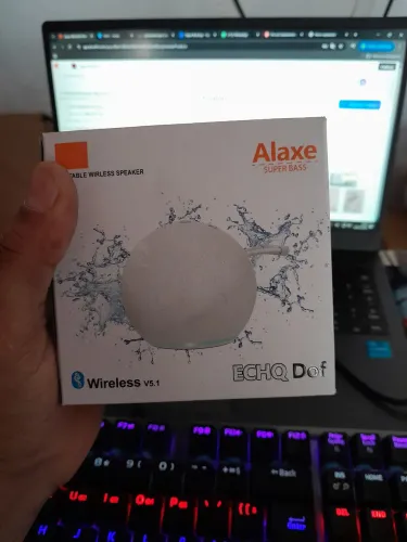 Caixa de Som alaxe portatil super bass compativel conectar mais de um som
