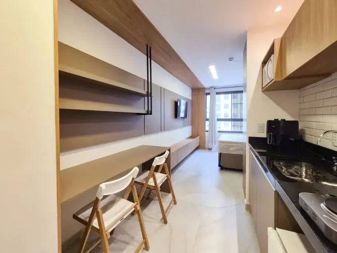 Apartamento Mobiliado à Venda no Jardim das Acácias 25m², 1 Dormitório, Pronto para Morar