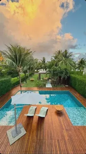Casa Alto Padrão 5 Suítes Pé na Areia em Guarajuba - Porteira Fechada - Costa Esmeralda