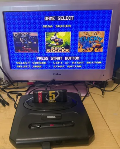 Cartucho 5 Jogos Sega Top Five Mega Drive Tectoy Original