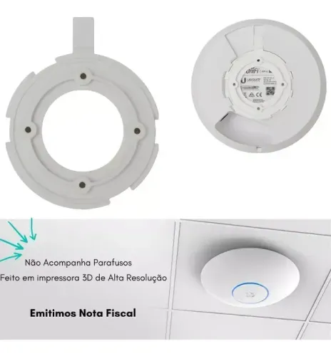 5 unidades - Suporte Base Ubiquiti Unifi AP-AC LITE ; AC-LR ; U6-LITE ; NANO-HD ; U6 PLUS