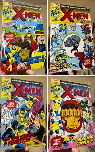 Coleção clássica Marvel X men volume 1 ao 4 completa e lacradas 