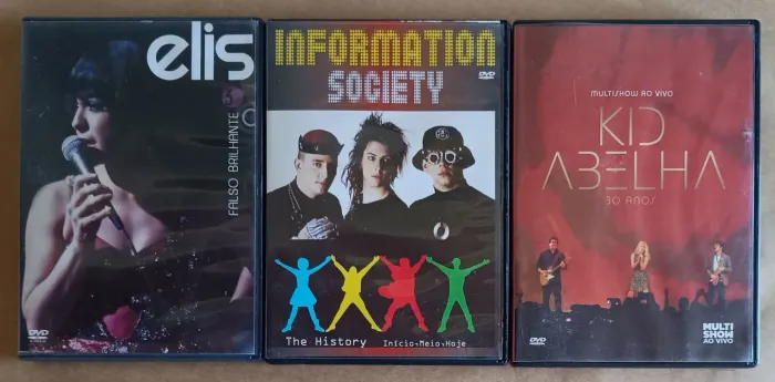 DVD's Kid Abelha, Elis Regina e Information Society
