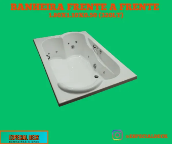 Banheira Frente a Frente simples