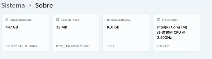 Notebook Usado - Ótima Configuração