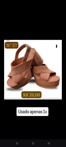 Salto plataforma feminino