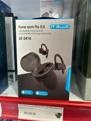 Fone Bluetooth com encaixe Anti queda ótimo para atividade física