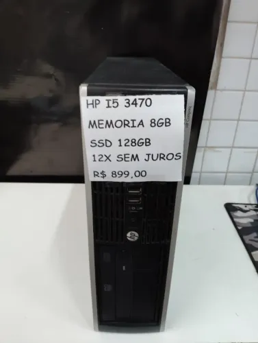 Computador HP Usado I5 3470 3.6GHz, 8GB DDR3, SSD 128GB, até 12x sem juros