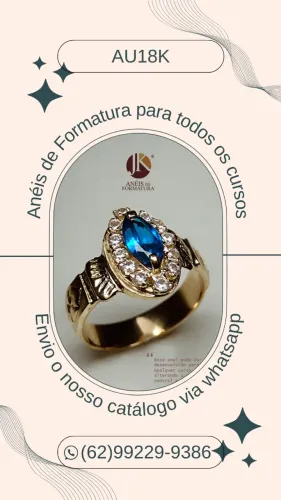Anéis de Formatura em Ouro 18k