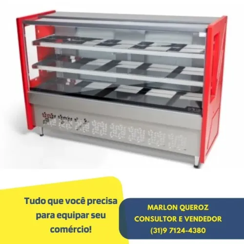 Balcão de Açougue Avícola 1,75M Polar Vermelho