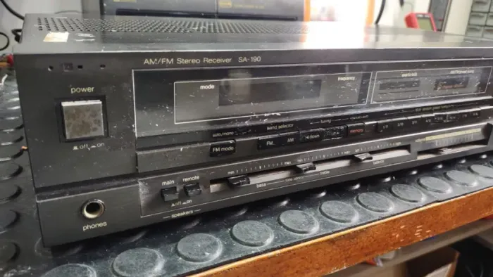 Technics Stereo Receiver SA-190 leia atentamente a descrição