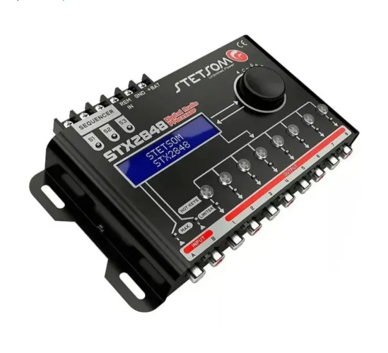 Processador de áudio Stetsom stx 2848 8 vias 