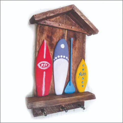 Porta-chaves estilo surf: pranchas decorativas para organizar com charme