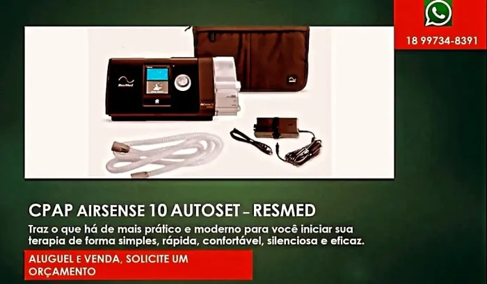 Aparelho de CPAP ResMed AirSense 10 AutoSet