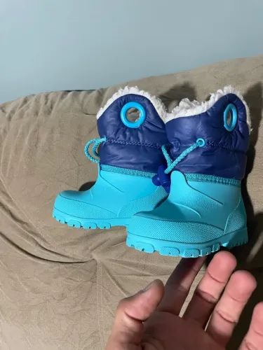 Botas de Neve Infantis - Azul Turquesa