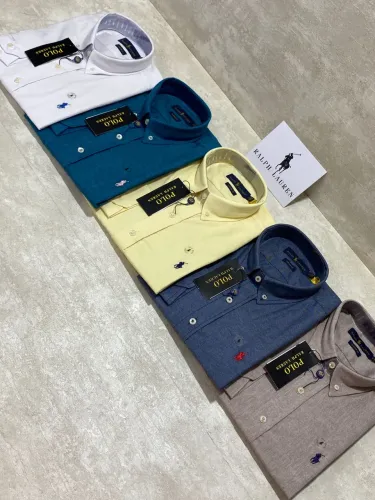 Camisa Social Ralph Lauren Mangas Longas - Custom Fit