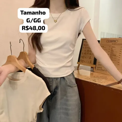 Blusa em malha conforto e qualidade e sofisticação linda