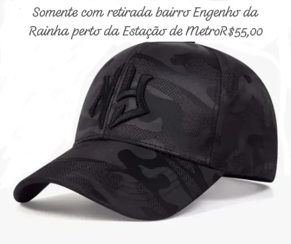 Boné de beisebol de camuflagem bordado unise Ny letter