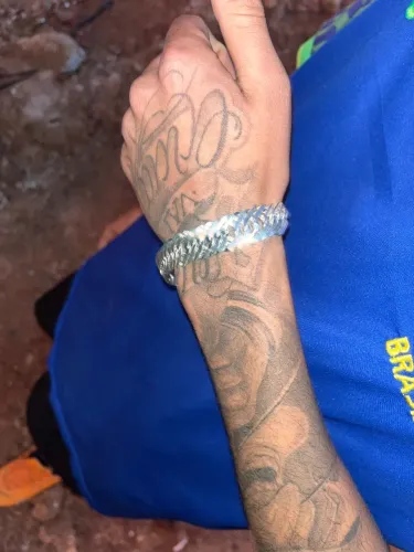 Corrente e Pulseira em Prata 920 - Conjunto Pesado