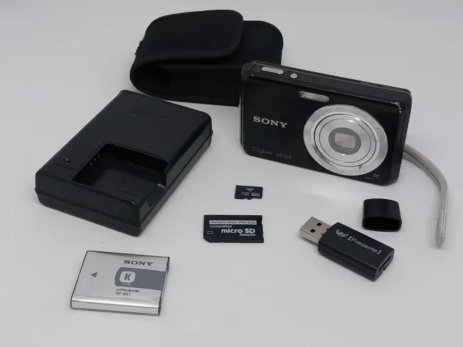 Câmera digital Sony Cyber-shot Dsc-w180 10.1mp Completa E Funcionando