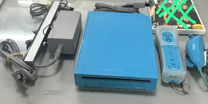 Nintendo Wii azul todo original