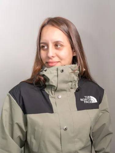jaqueta the north face feminina impermeável branco e preto