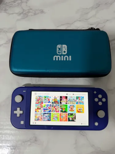 Nintendo Switch Lite Azul com 128Gb - Desbloqueado