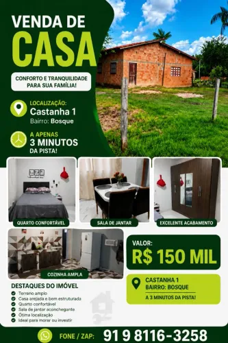 Vendo Casa com terreno 15x30