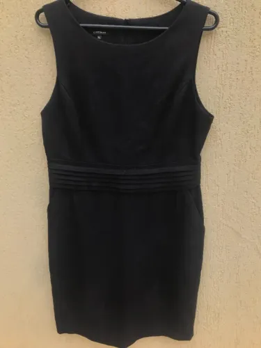 Vestido Social Preto Com Pregas Na Cintura Da Marca Cheroy
