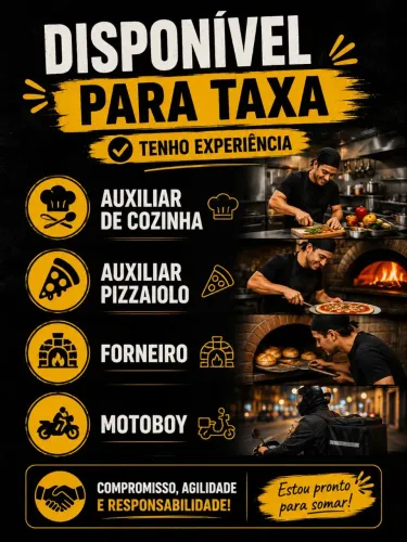 Busco taxas , tenho experiência